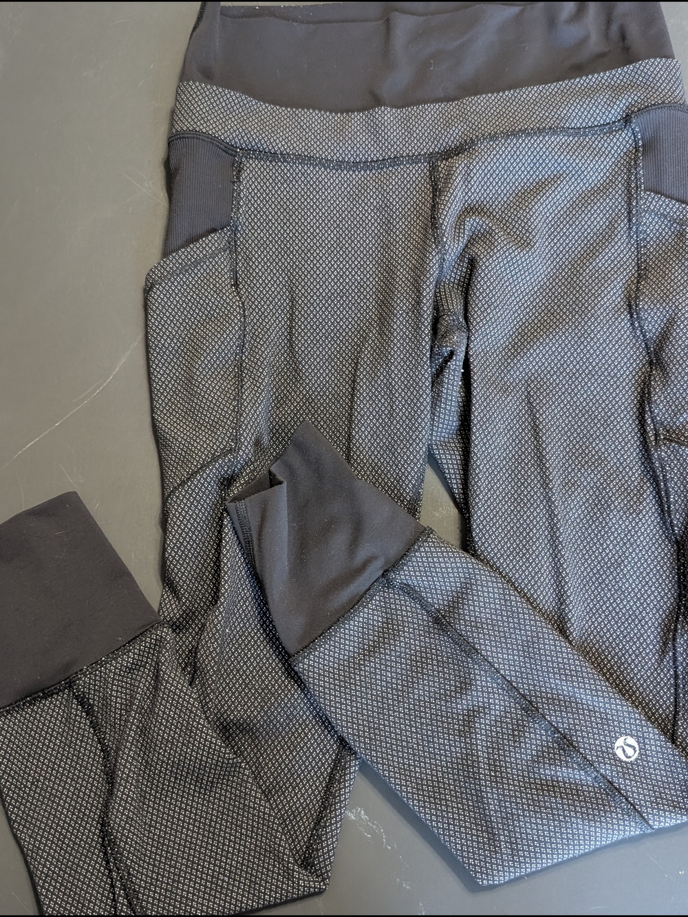 lululemon athletica Black Textured High-Rise Leggings